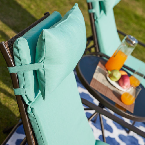 Darby Home Co Wabbaseka Outdoor Chaise Lounge with Table & Reviews